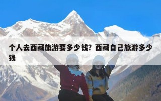 个人去西藏旅游要多少钱？西藏自己旅游多少钱
