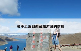 关于上海到西藏旅游团的信息